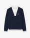 Lacoste Tennis Heritage UV Protect Sweatshirt in Navy Blue/White at Baseline Social