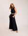 Butter Wide Leg Lounge Pant in Black