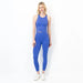Rhoback Vista Crop Tank in Bunker Blue at Baseline Social