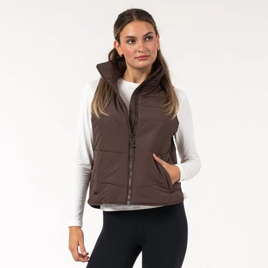 Rhoback Cisco Insulated Vest in Cocoa at Baseline Social
