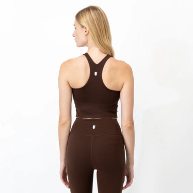 Rhoback Vista Crop Tank in Cocoa at Baseline Social