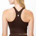 Rhoback Vista Crop Tank in Cocoa at Baseline Social