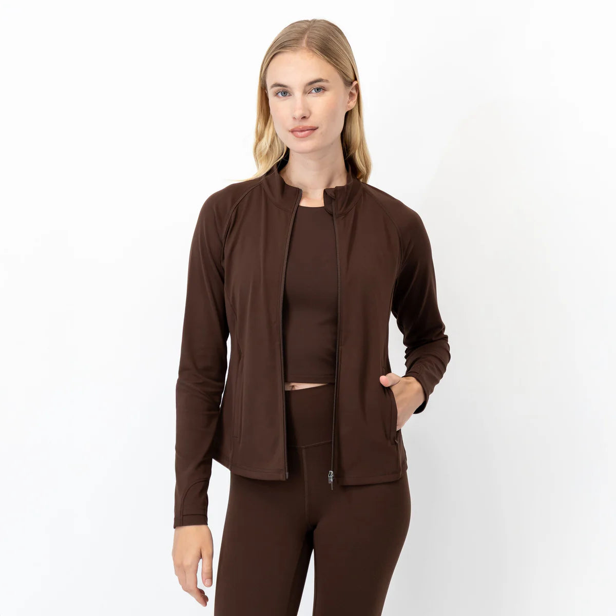 Rhoback Vista Lightweight Jacket in Cocoa at Baseline Social