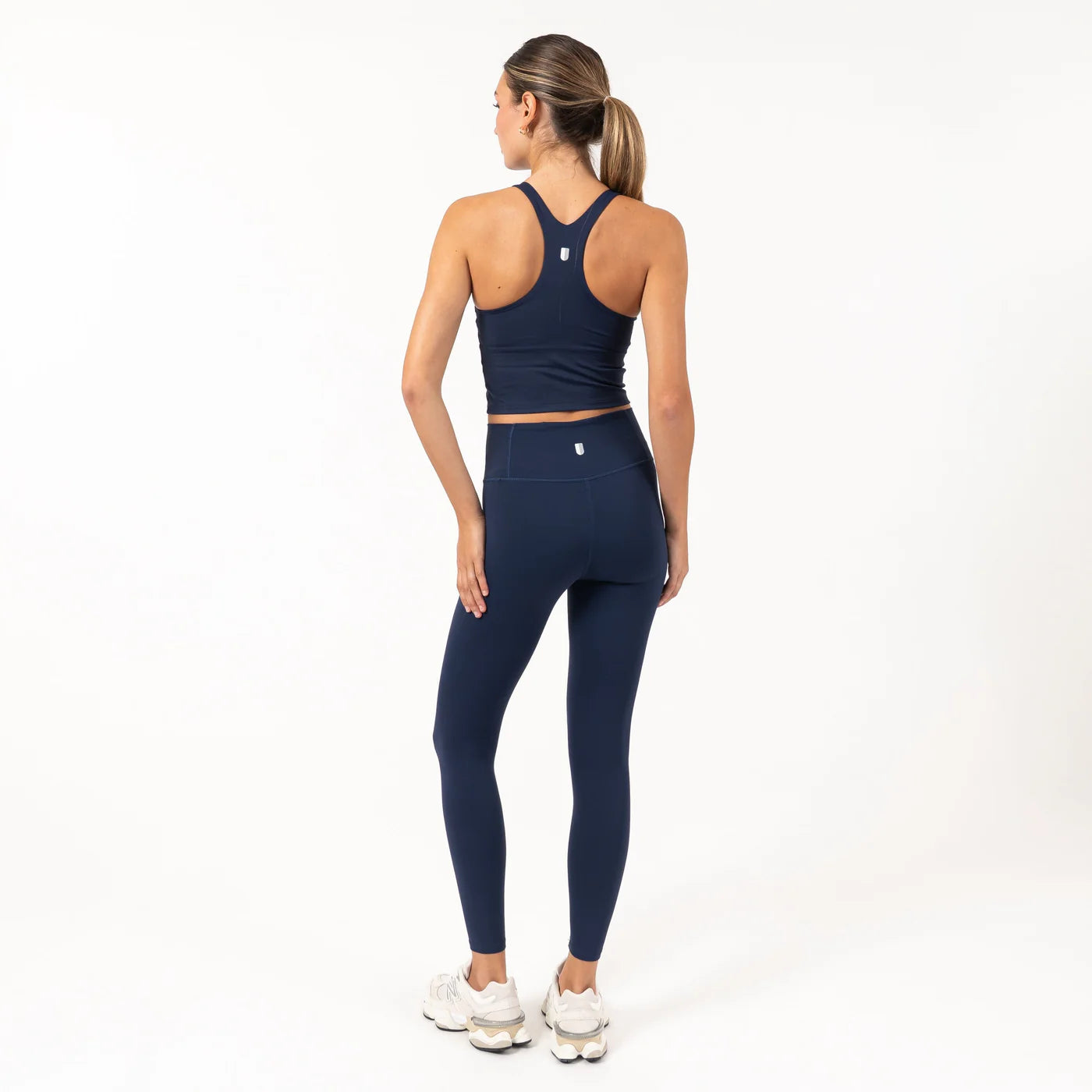 Vista Crop Tank in Fleet Navy