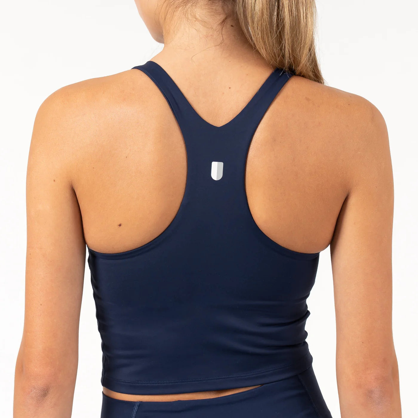 Vista Crop Tank in Fleet Navy