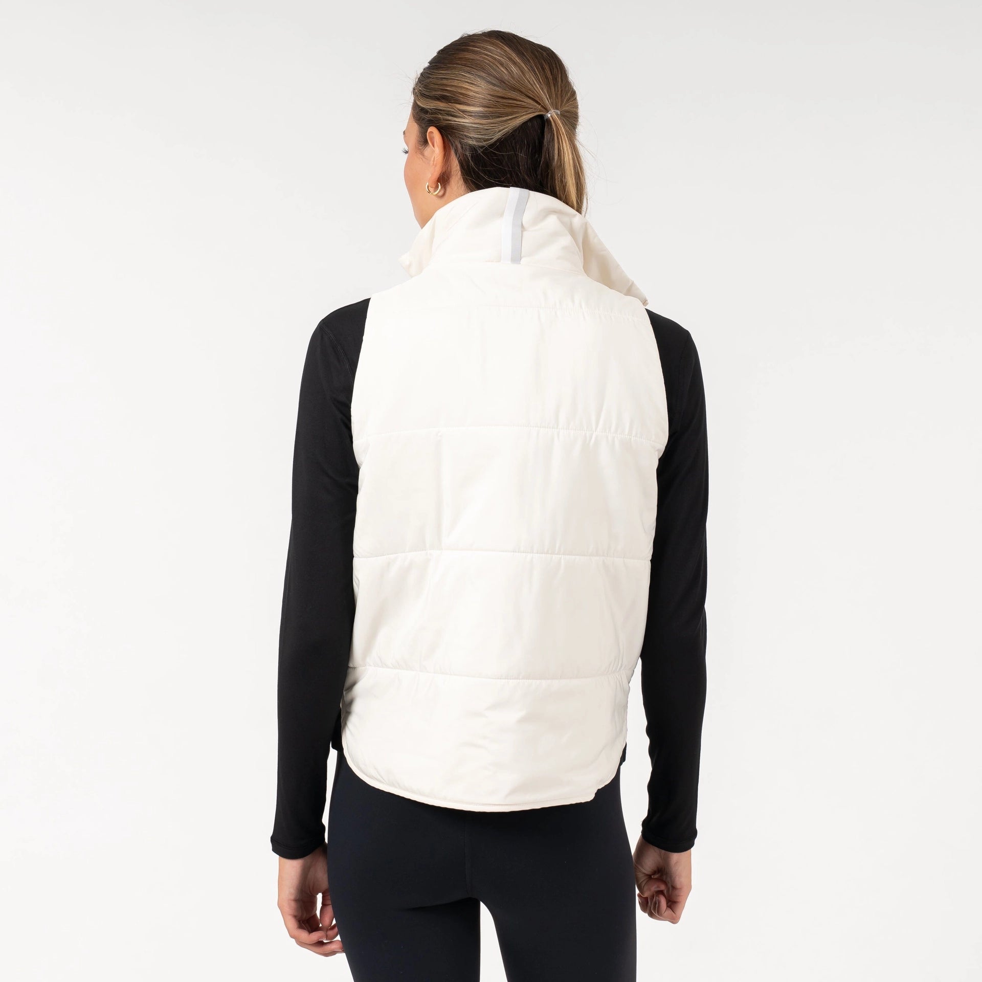 Rhoback Cisco Insulated Vest in Ivory at Baseline Social