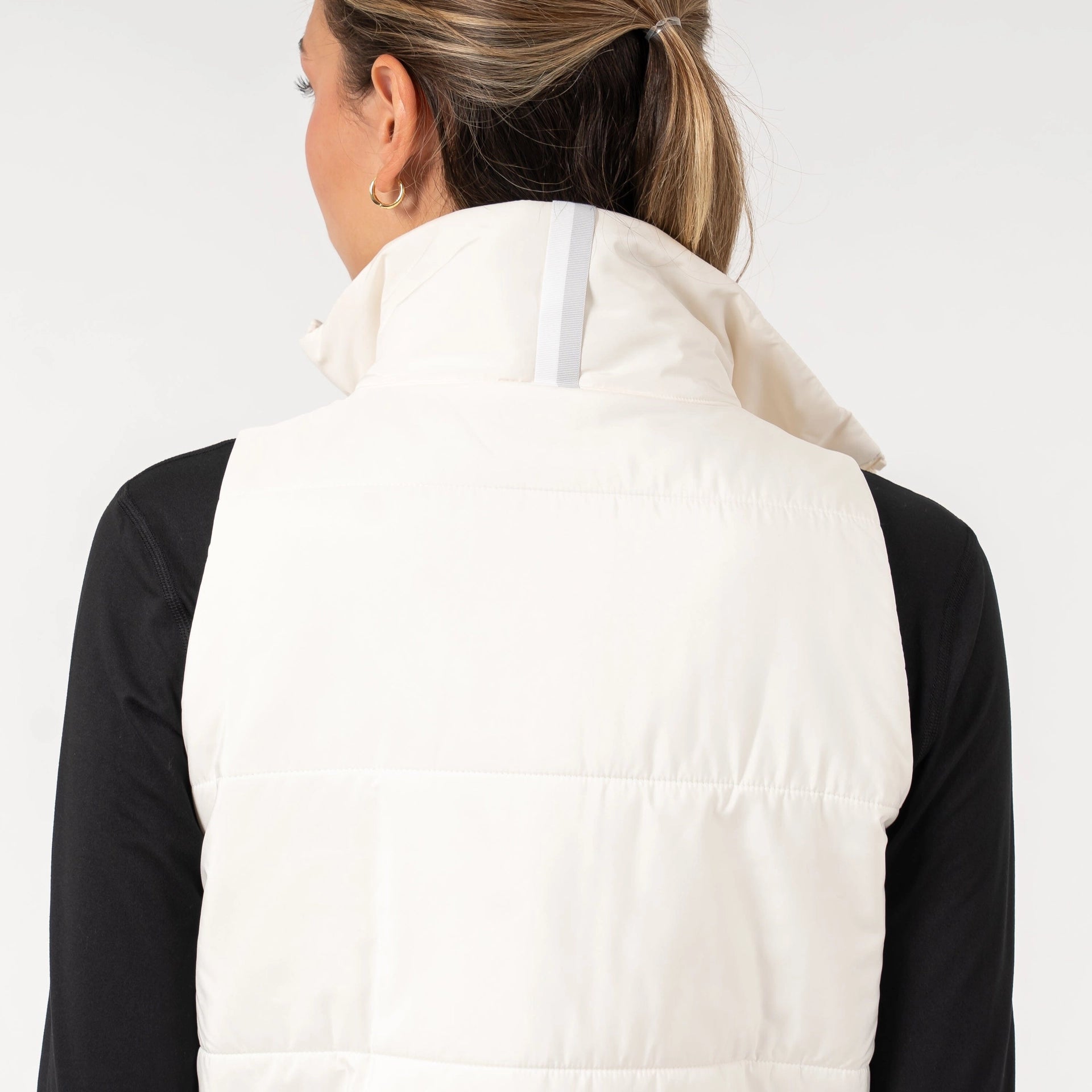 Rhoback Cisco Insulated Vest in Ivory at Baseline Social