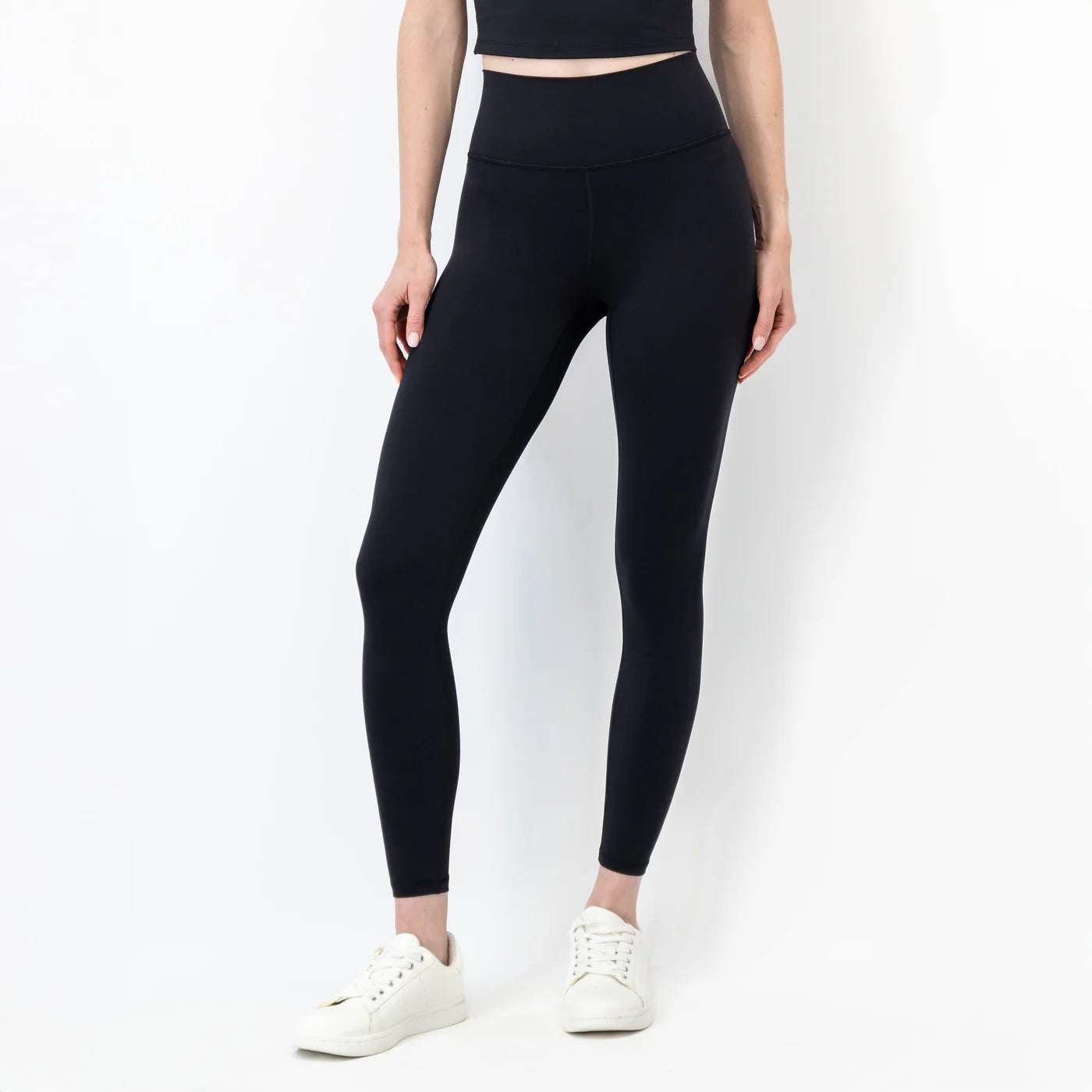 Rhoback Vista High-Rise Legging in Midnight Black at Baseline Social