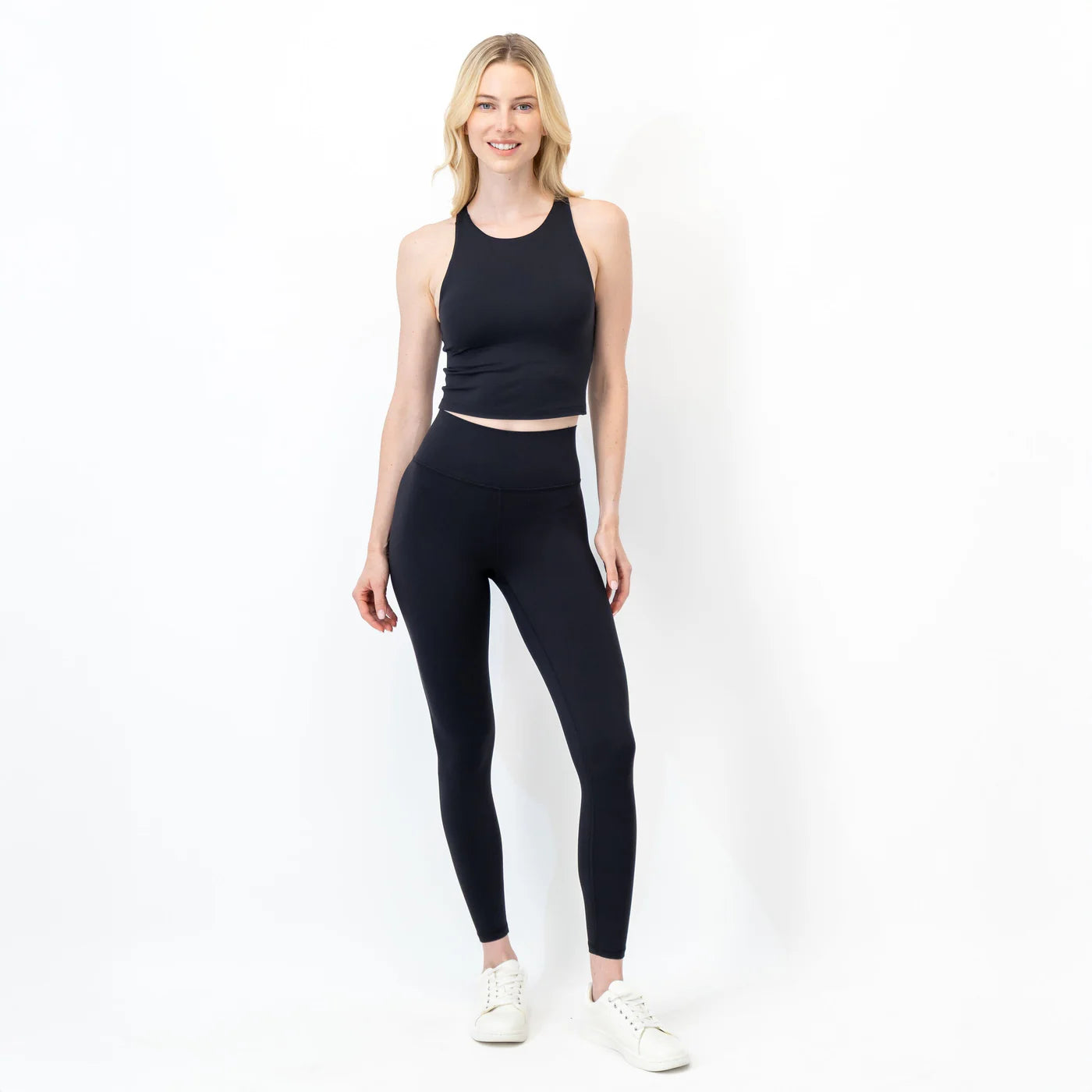 Rhoback Vista High-Rise Legging in Midnight Black at Baseline Social