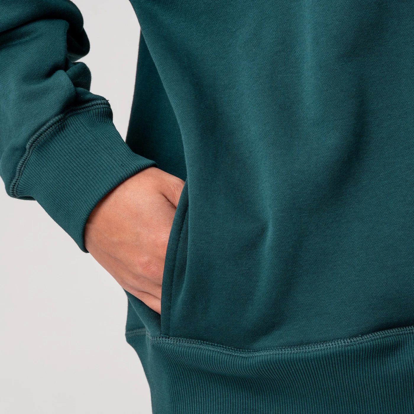 Bedford Oversized Mockneck in Ponderosa Green