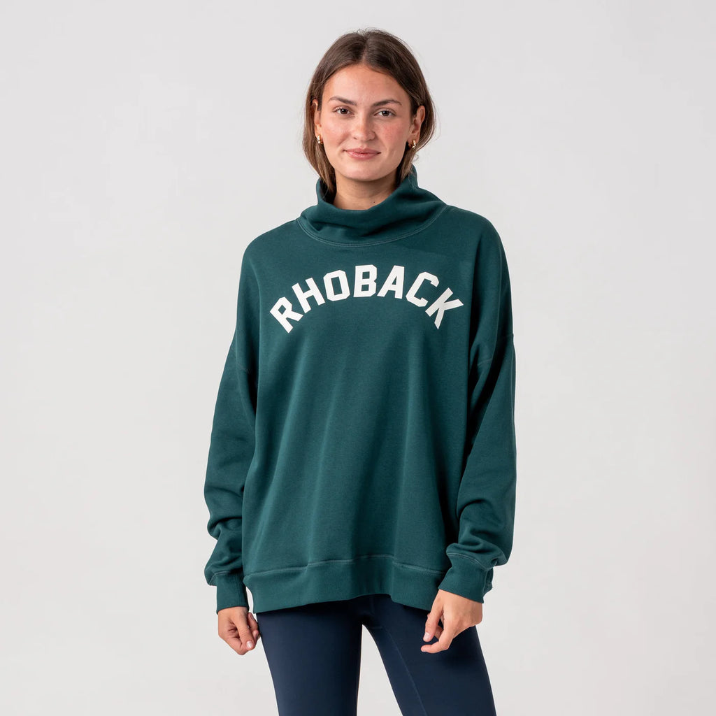 Bedford Oversized Mockneck in Ponderosa Green | Baseline Social