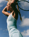 Vuori AllTheForm V-Neck Tank in Sea Folly at Baseline Social