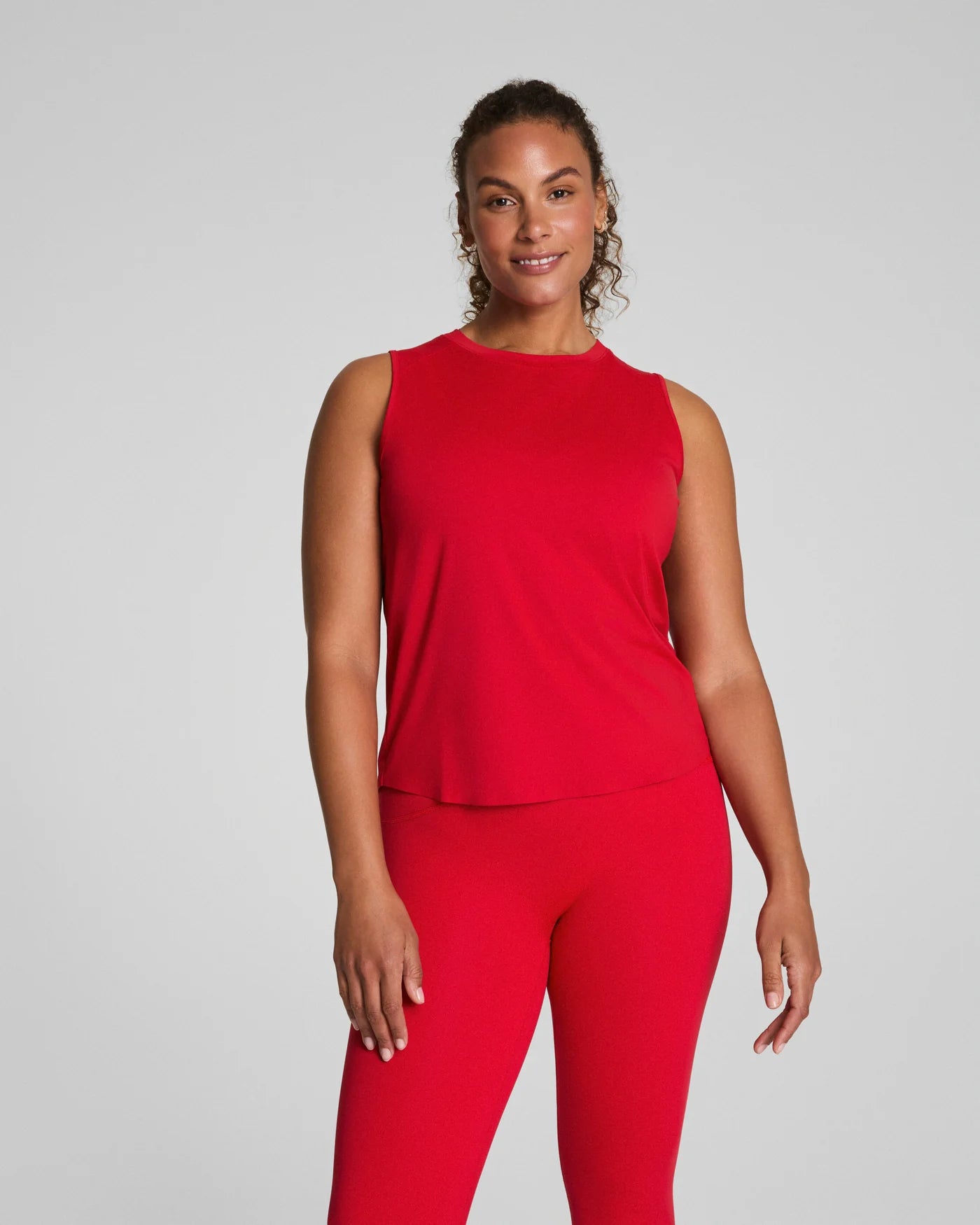 SPANX Activate High Neck Tank in Red at Baseline Social