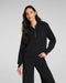 SPANX AirEssentials Half Zip in Black at Baseline Social