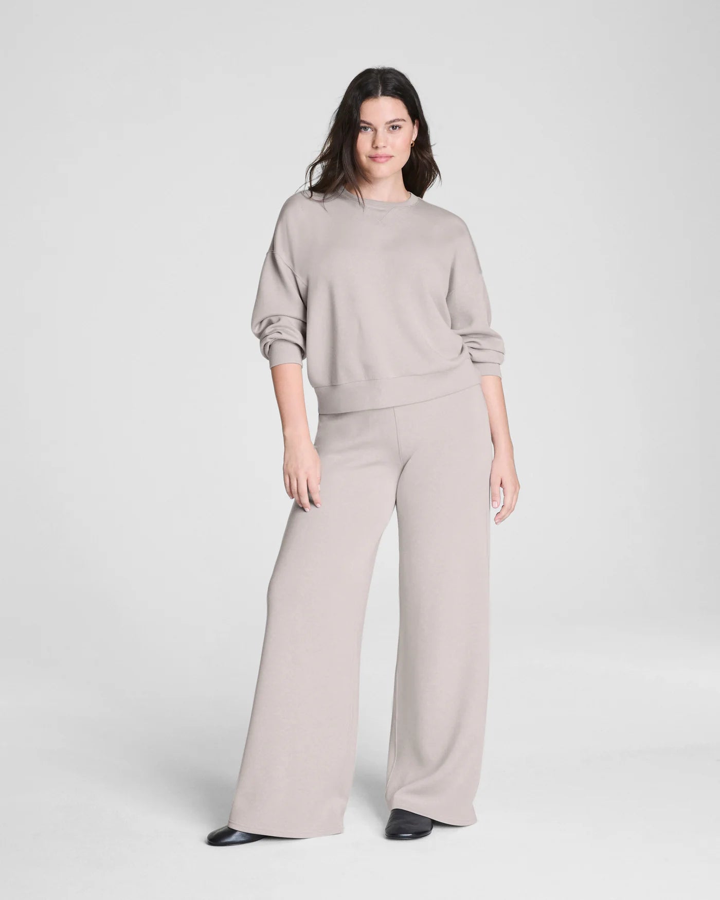 SPANX AirEssentials Wide Leg Pant in French Grey at Baseline Social