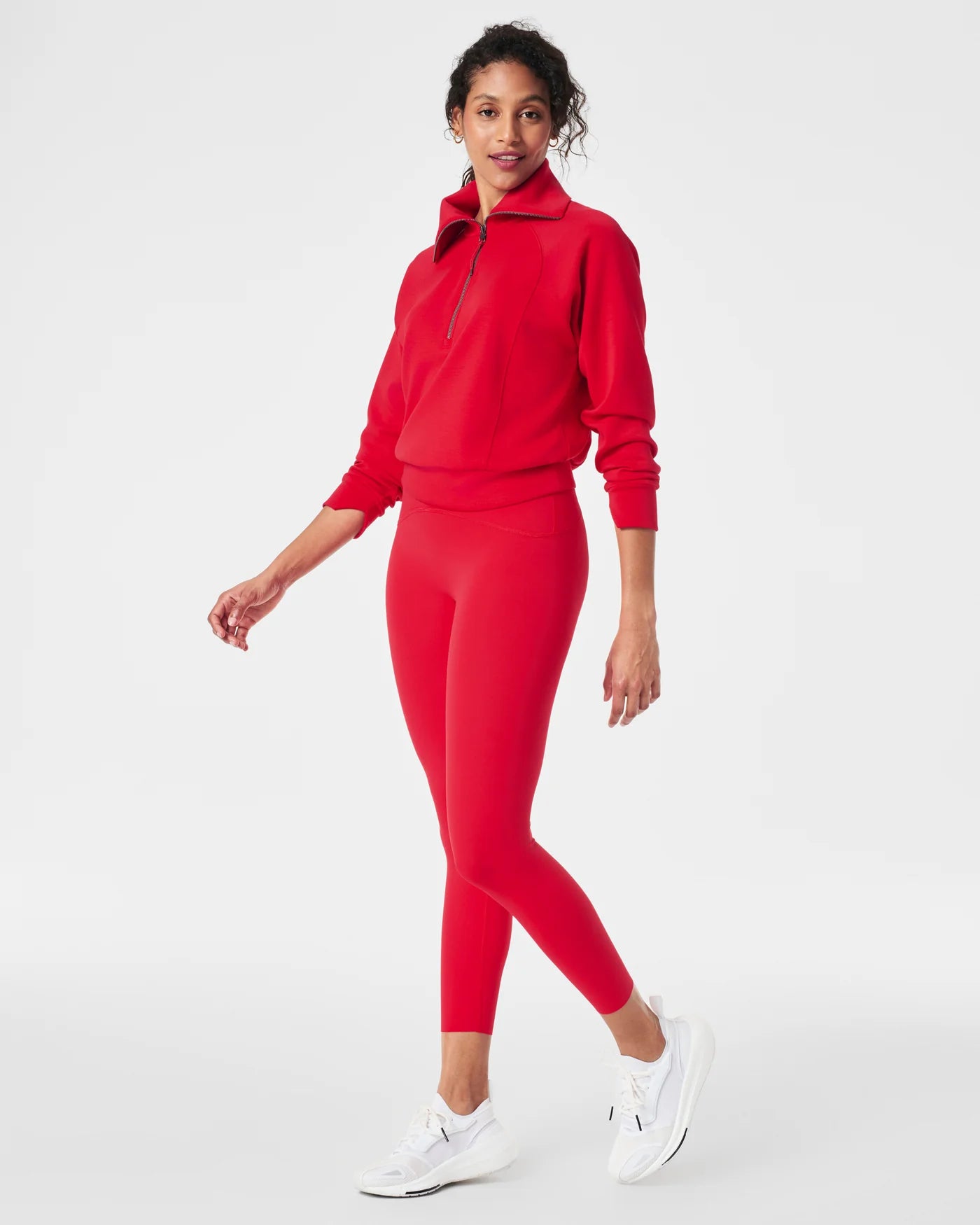 SPANX Booty Boost 7/8 Leggings in Red at Baseline Social