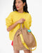 Clare V. Sac Tout Backpack in Latte Nylon Twill at Baseline Social