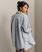 Rhone Saltair Button Up in Washed Navy Stripe at Baseline Social