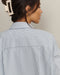 Rhone Saltair Button Up in Washed Navy Stripe at Baseline Social