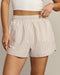 Rhone Saltair Short in Taupe Stripe at Baseline Social