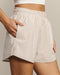 Rhone Saltair Short in Taupe Stripe at Baseline Social