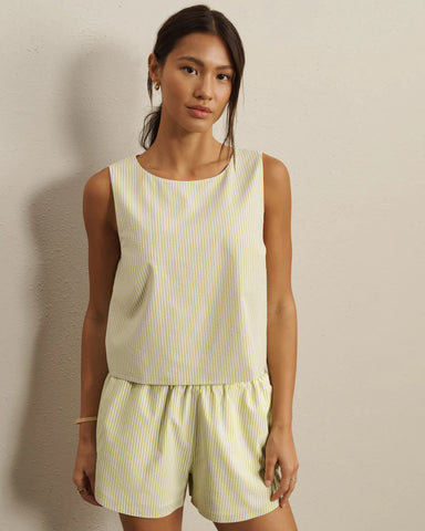 Rhone Saltair Tank in Citron Stripe at Baseline Social