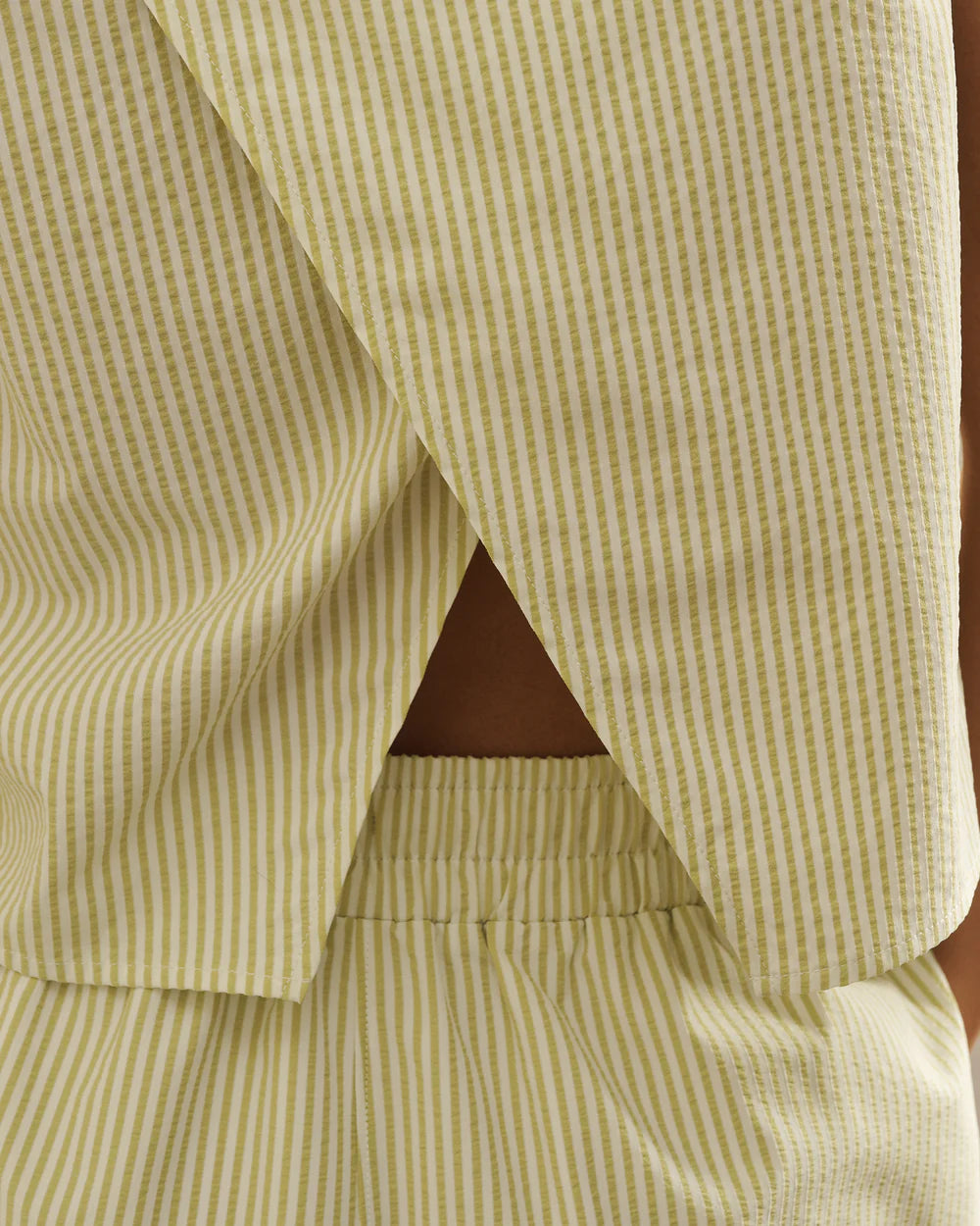 Rhone Saltair Tank in Citron Stripe at Baseline Social