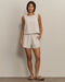 Rhone Saltair Tank in Taupe Stripe at Baseline Social