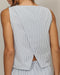 Rhone Saltair Tank in Washed Navy Stripe at Baseline Social