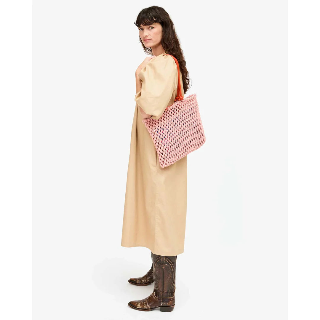 Clare V. Sandy Tote in Blush at Baseline Social
