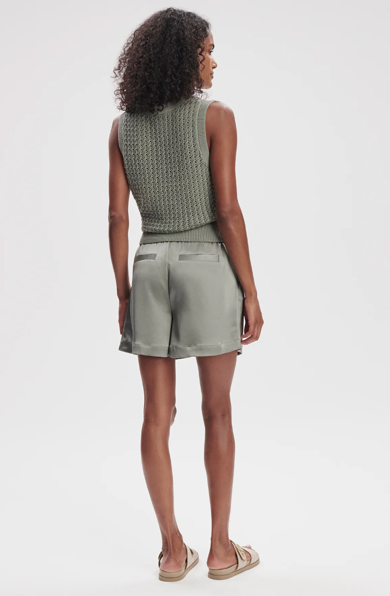 Ferns Open Knit Tank in Shadow - Baseline Social