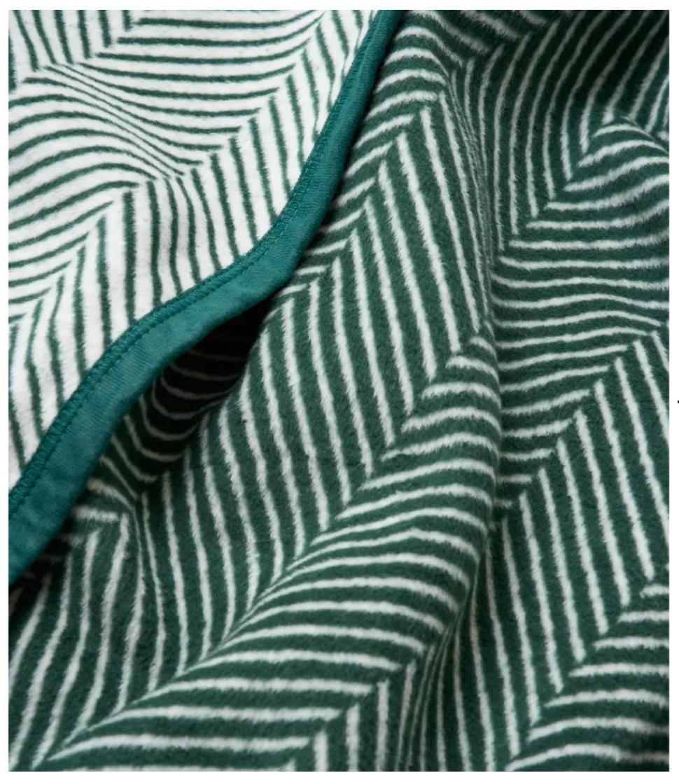 ChappyWrap's Harborview Herringbone Evergreen Blanket at Baseline Social