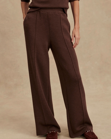 Varley's Wide Leg Pant 28" in Coffee Bean Marl at Baseline Social