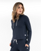 Tempo Performance Hoodie in Fleet Navy/Nightshade Heather - Baseline Social