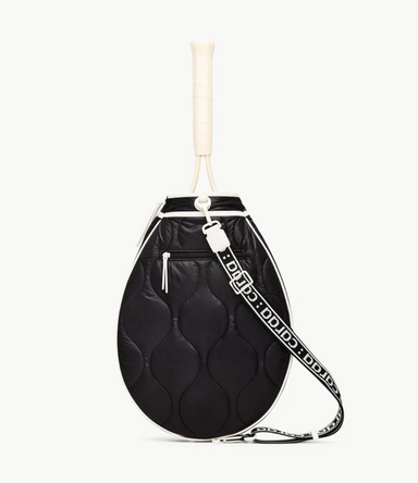 Caraa Tennis Racquet Sling Quilted in Black at Baseline Social