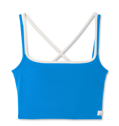Vuori Daily Layered Tank in Regatta Blue at Baseline Social