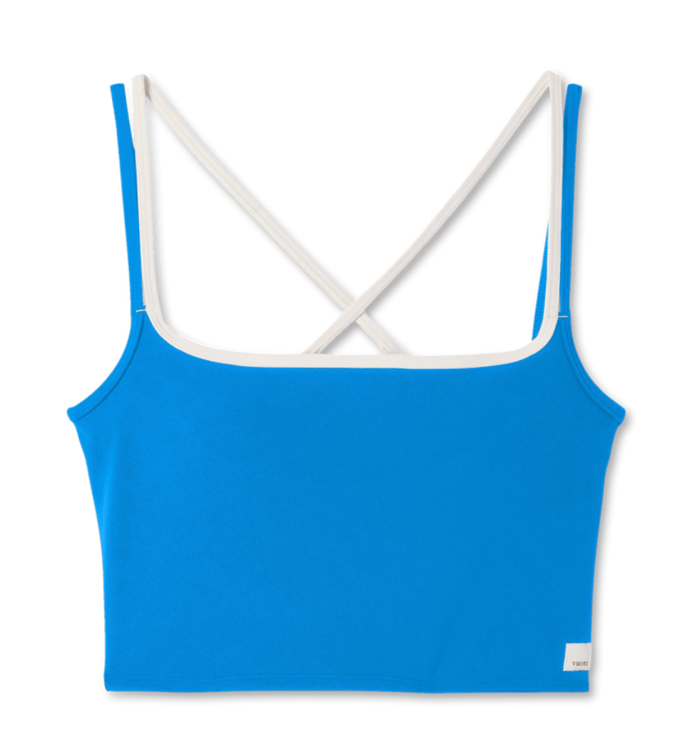 Vuori Daily Layered Tank in Regatta Blue at Baseline Social