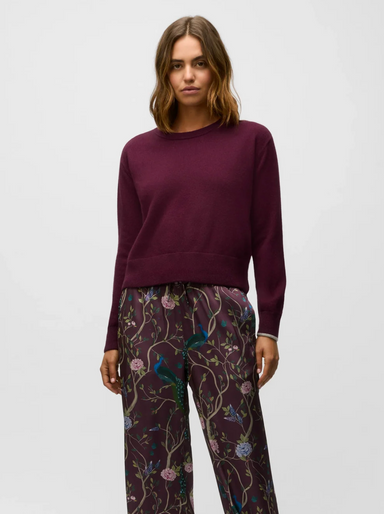 Koko Crew Sweater in Merlot - Baseline Social