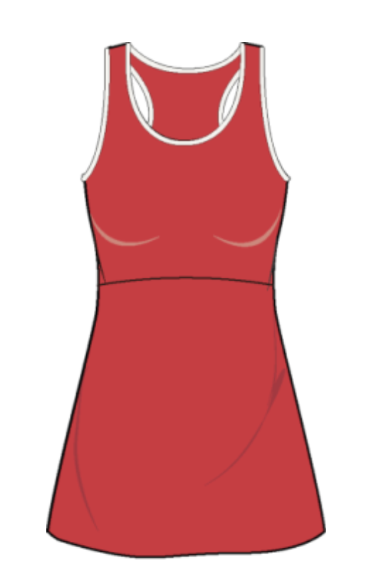 Court to Course Dress - Cabana Red - Baseline Social