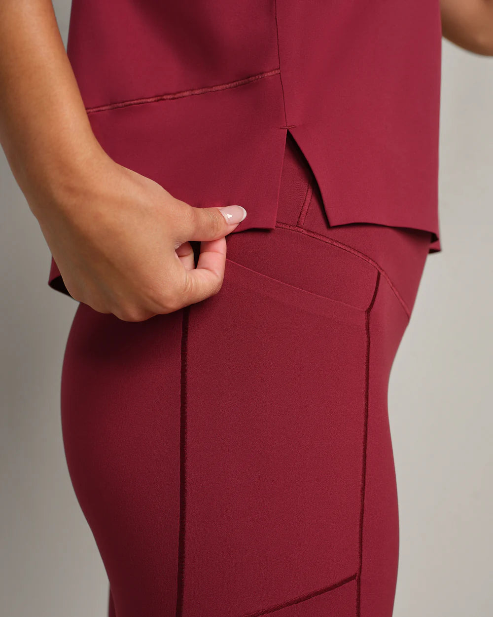 Rhone Serene Tank in Cranberry at Baseline Social