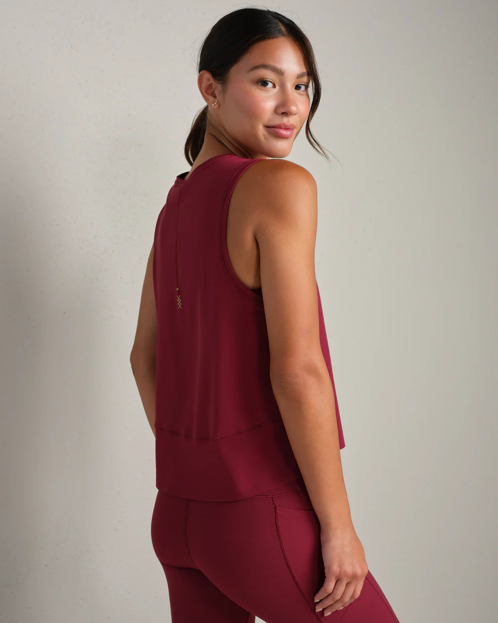 Rhone Serene Tank in Cranberry at Baseline Social