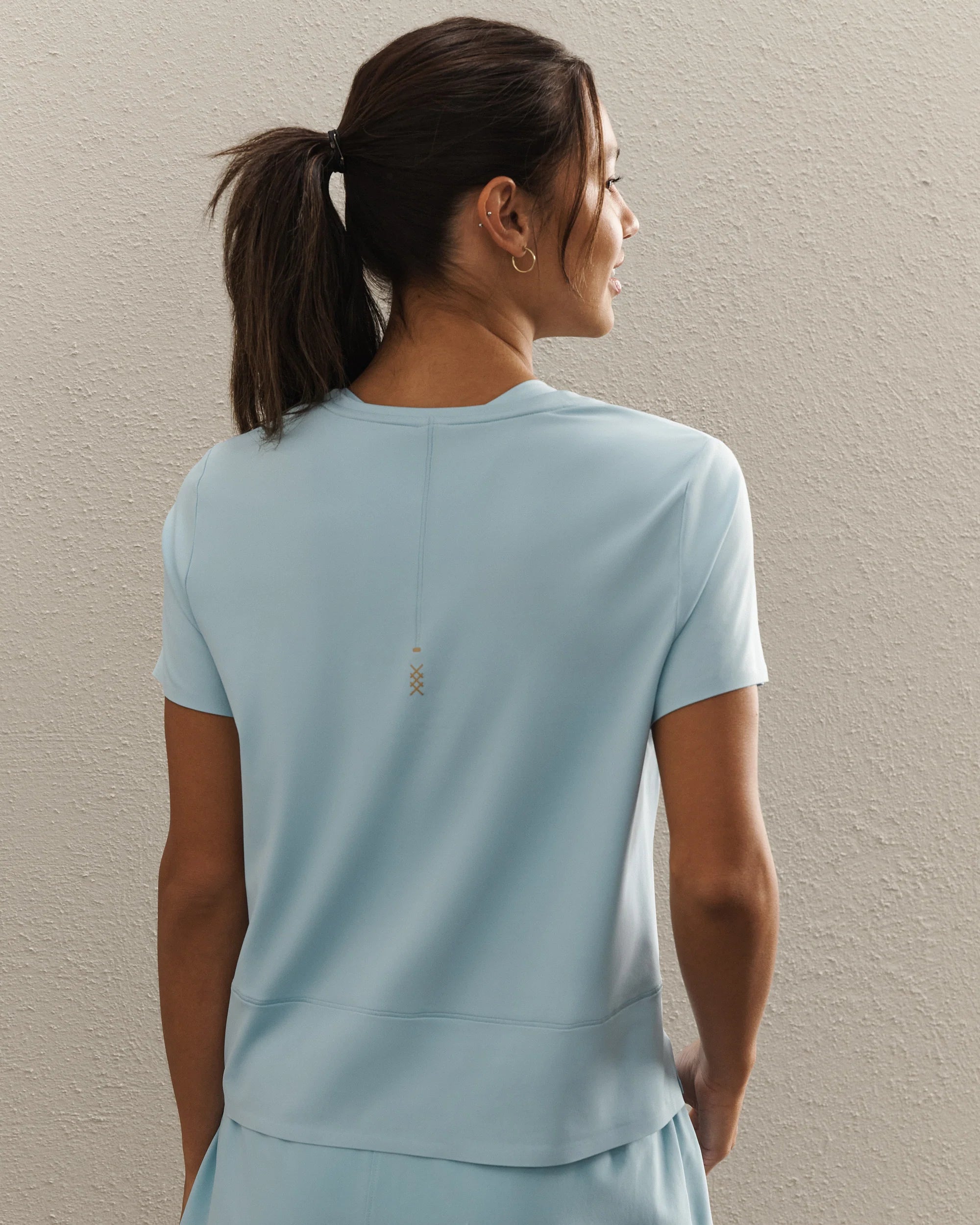 Serene Tee in Pool Blue - Baseline Social