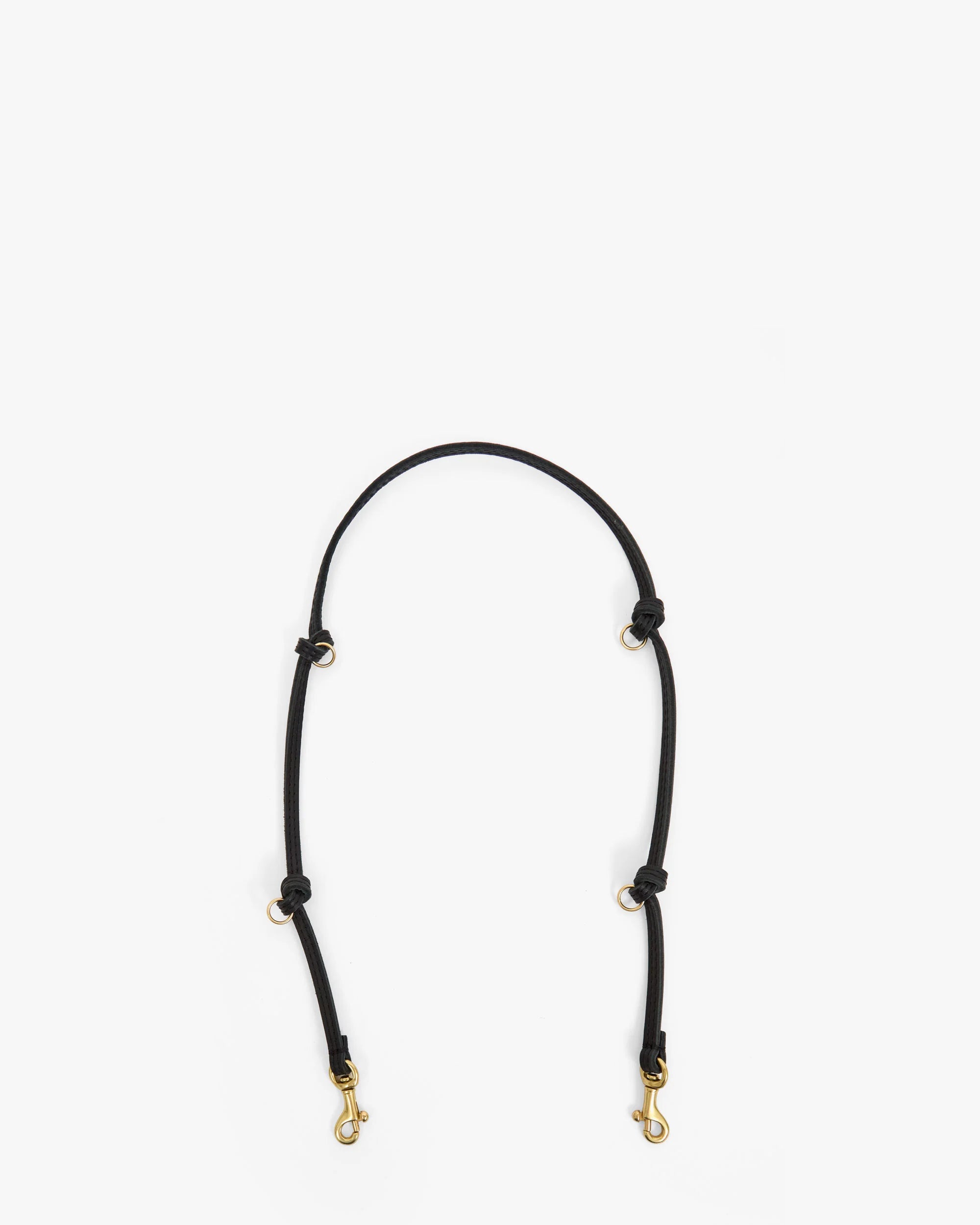 Clare V. Knotted Shoulder Strap in Black at Baseline Social