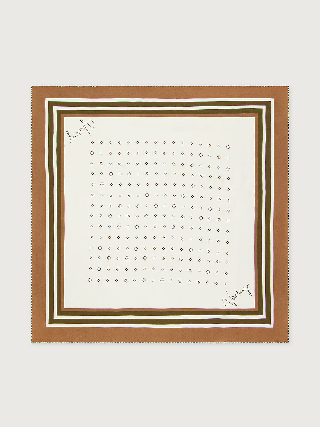 Varley Silk Signature Scarf in Pristine/Golden Bronze at Baseline Social