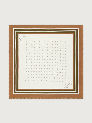 Varley Silk Signature Scarf in Pristine/Golden Bronze at Baseline Social