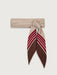 Varley Silk Signature Scarf in Taupe/Rumba Rose at Baseline Social