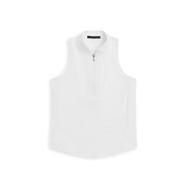 Greyson Sleeveless Vesta Mock Neck Top in Arctic at Baseline Social