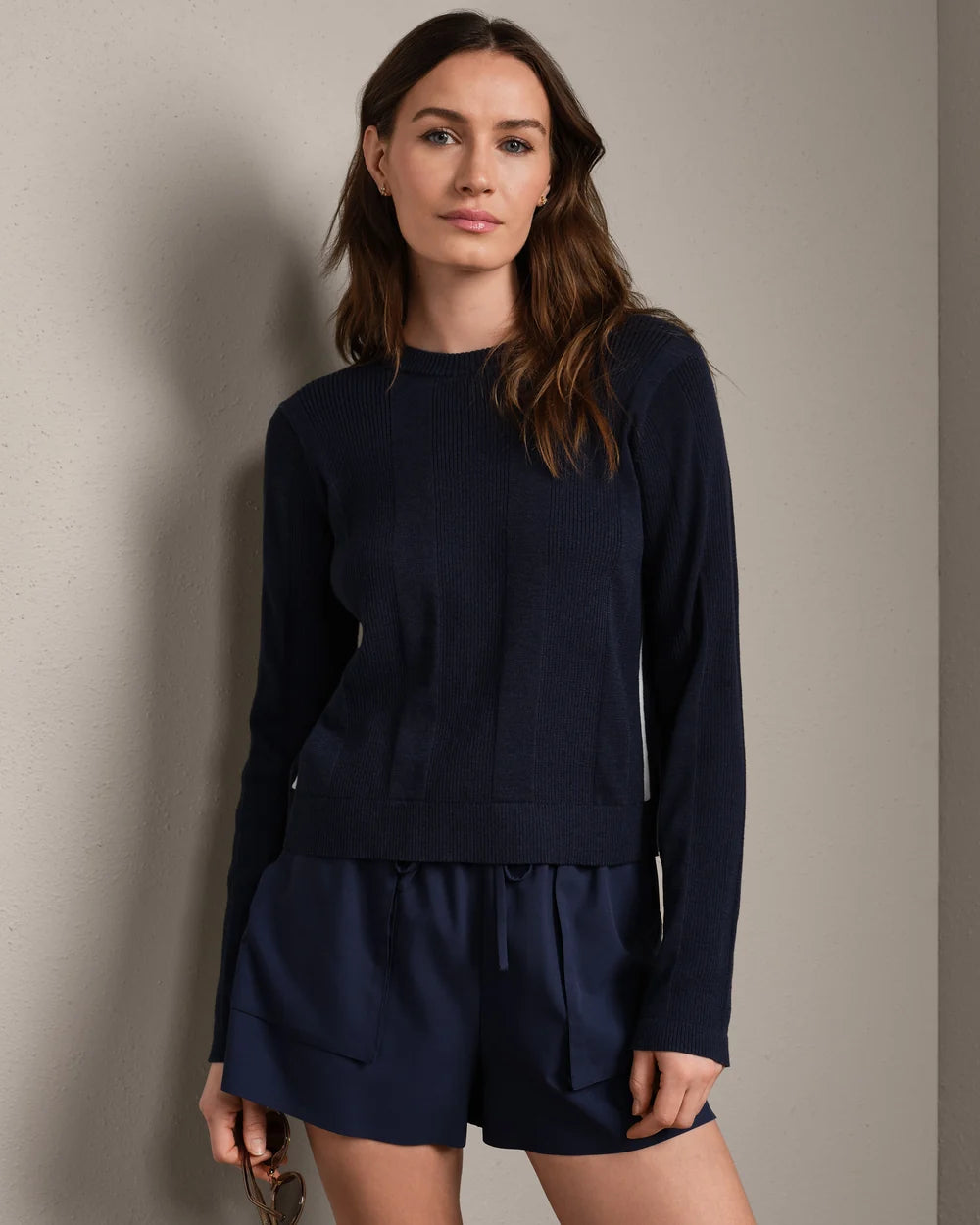 Somer Pullover Sweater in Navy Blue