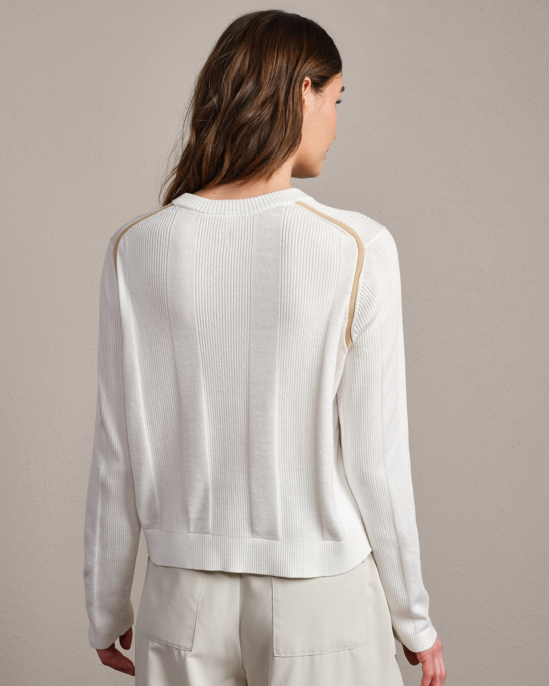 Somer Pullover Sweater in Snow White at Baseline Social