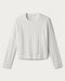 Somer Pullover Sweater in Snow White at Baseline Social